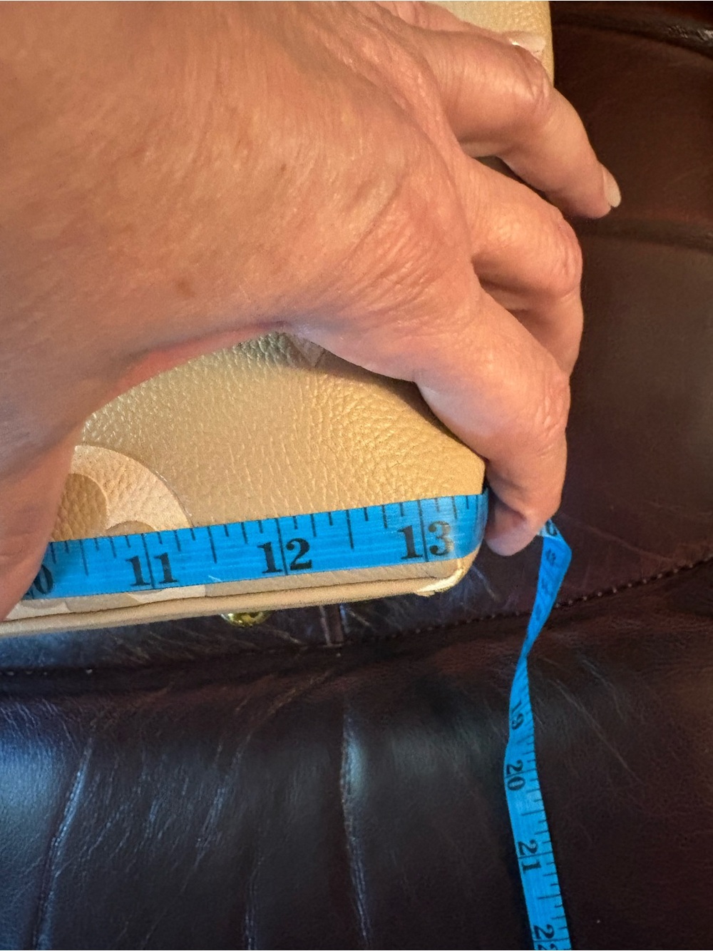 Taupe Luxury Shoulder Bag - Picture 11 of 16